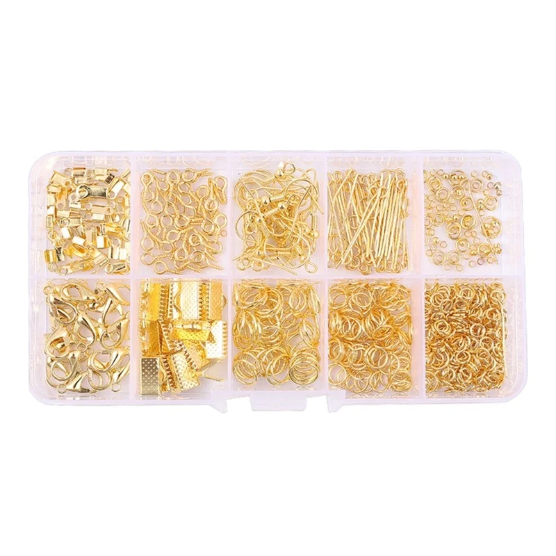 

Jewerly Making Starter Kit Set Metal DIY Earring Bracelet Necklace Crafts Tool Wire Open Rings Earring Hook Jewerly Accessories
