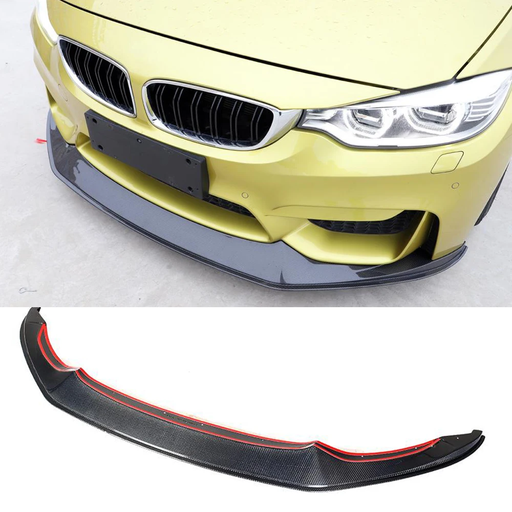 Углеродного волокна/FRP автомобиль передний бампер спойлер сплиттер для BMW F80 M3 F82