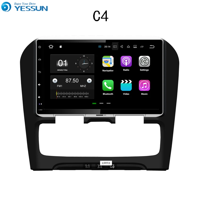 YESSUN Автомобильный навигатор GPS для Citroen C4 2012 ~ 2014 Android аудио видео HD сенсорный экран
