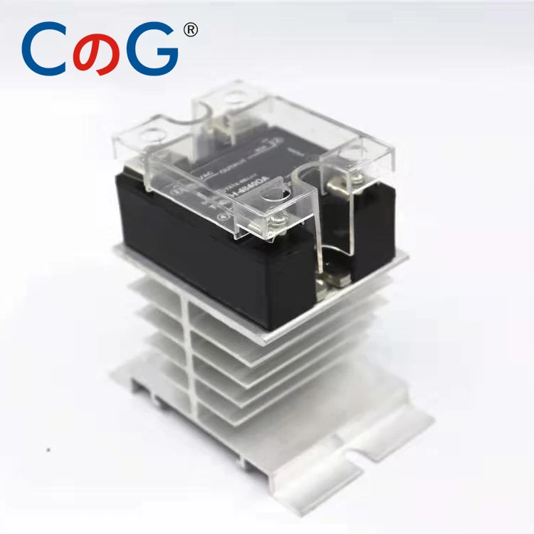 CG 60A 80A 100A DA NC нормально закрытый SSR Однофазный DC контроль AC теплоотвод SSR-60DA 80DA 100DA NC твердотельное реле