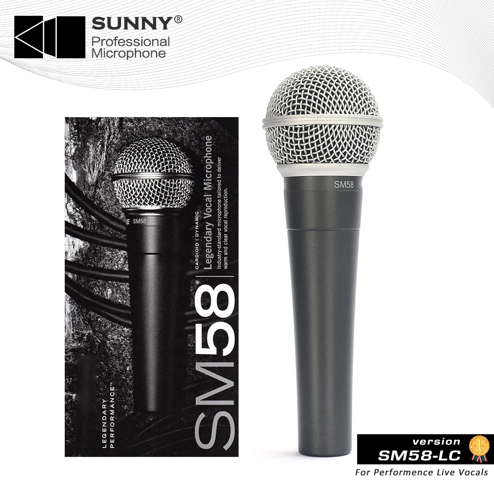 Top Quality shure SM58 Mexico SM58S SM58-LC SM 58 Professional Cardioid Vocal Dynamic Wired microphone karaoke singing | Электроника