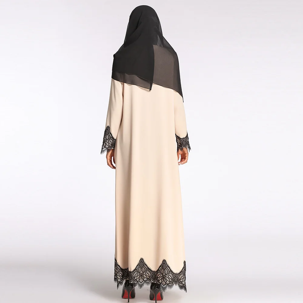 BNSQ мусульманское abaya длинное платье кимоно длинные халаты Jubah Дубай Ближний