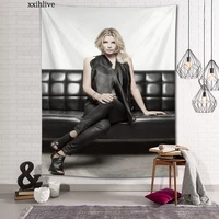 singer emma marrone tapestry customizable bohemian wall hanging room carpet hd tapestries art home decoration accessories