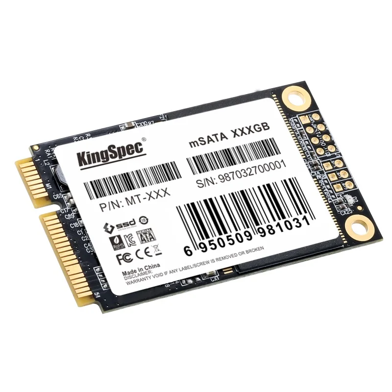 Жесткий диск KingSpec mSATA SSD твердотельный SATA III 64 ГБ 120 128 240 256 500 512 1 ТБ винчестер для