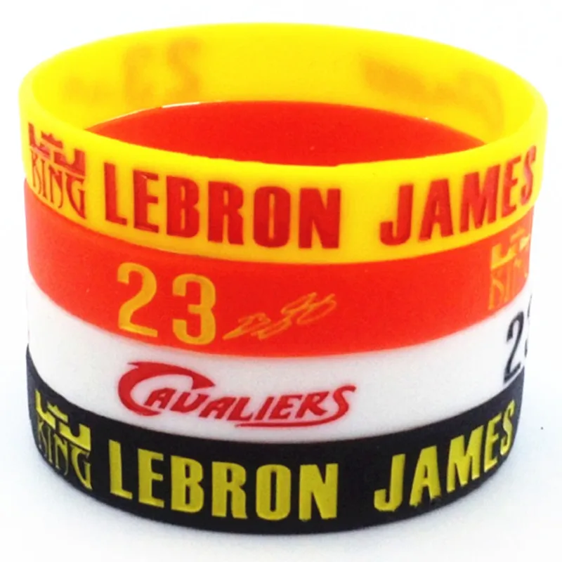1 шт. LeBron James спортивный силиконовый резиновый браслет наручный баскетбольная