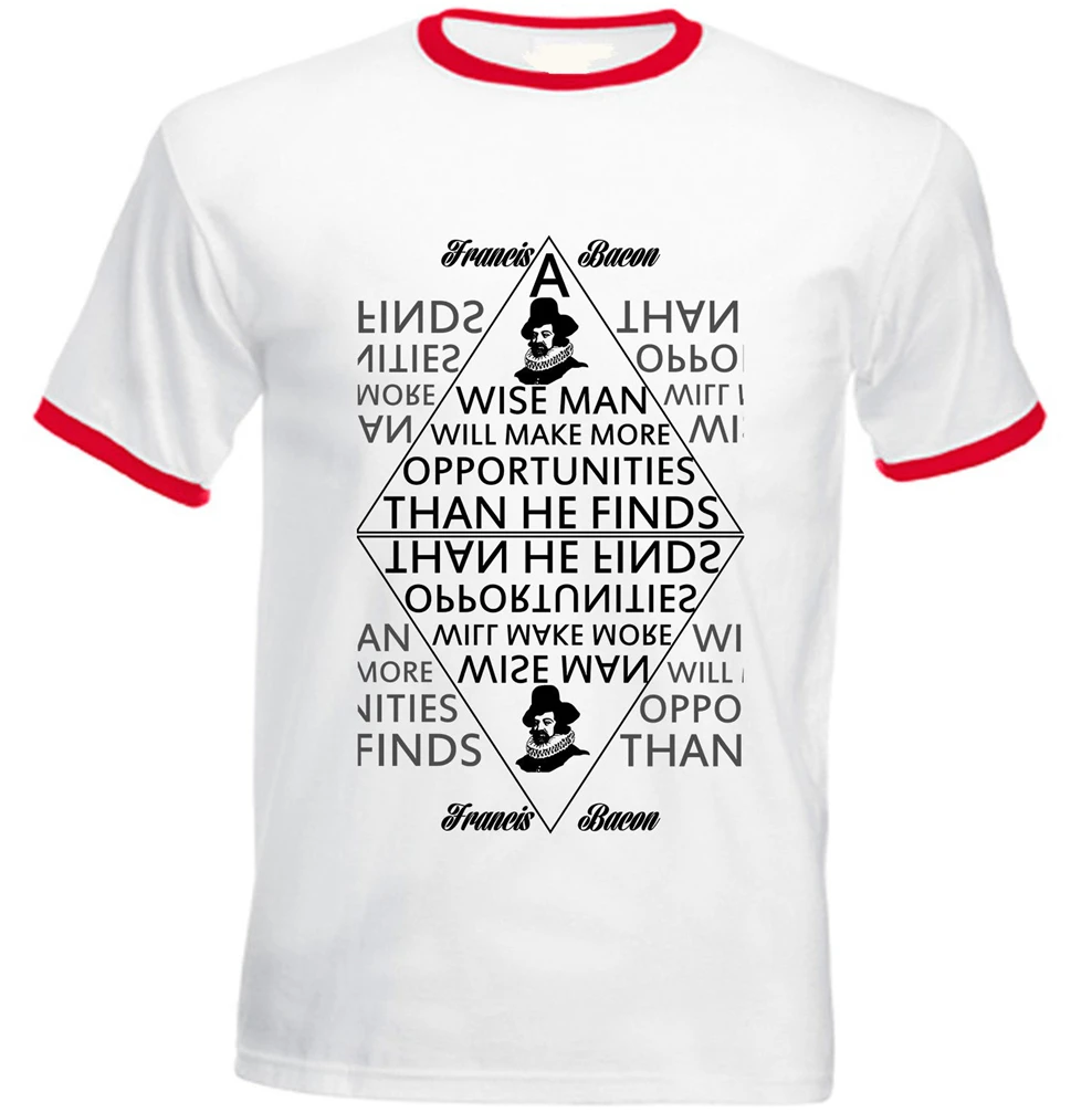 Френсис Бэйкон возможности цитата-красный Рингер хлопковая футболка на заказ