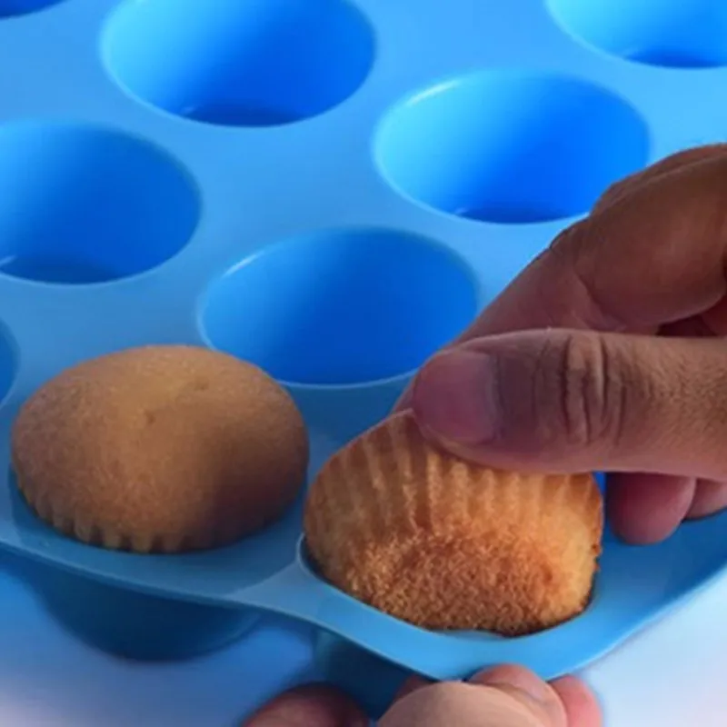 Силиконовая форма для мыла кекс и печенья мини-кекса пирога 24 Отверстия домашняя