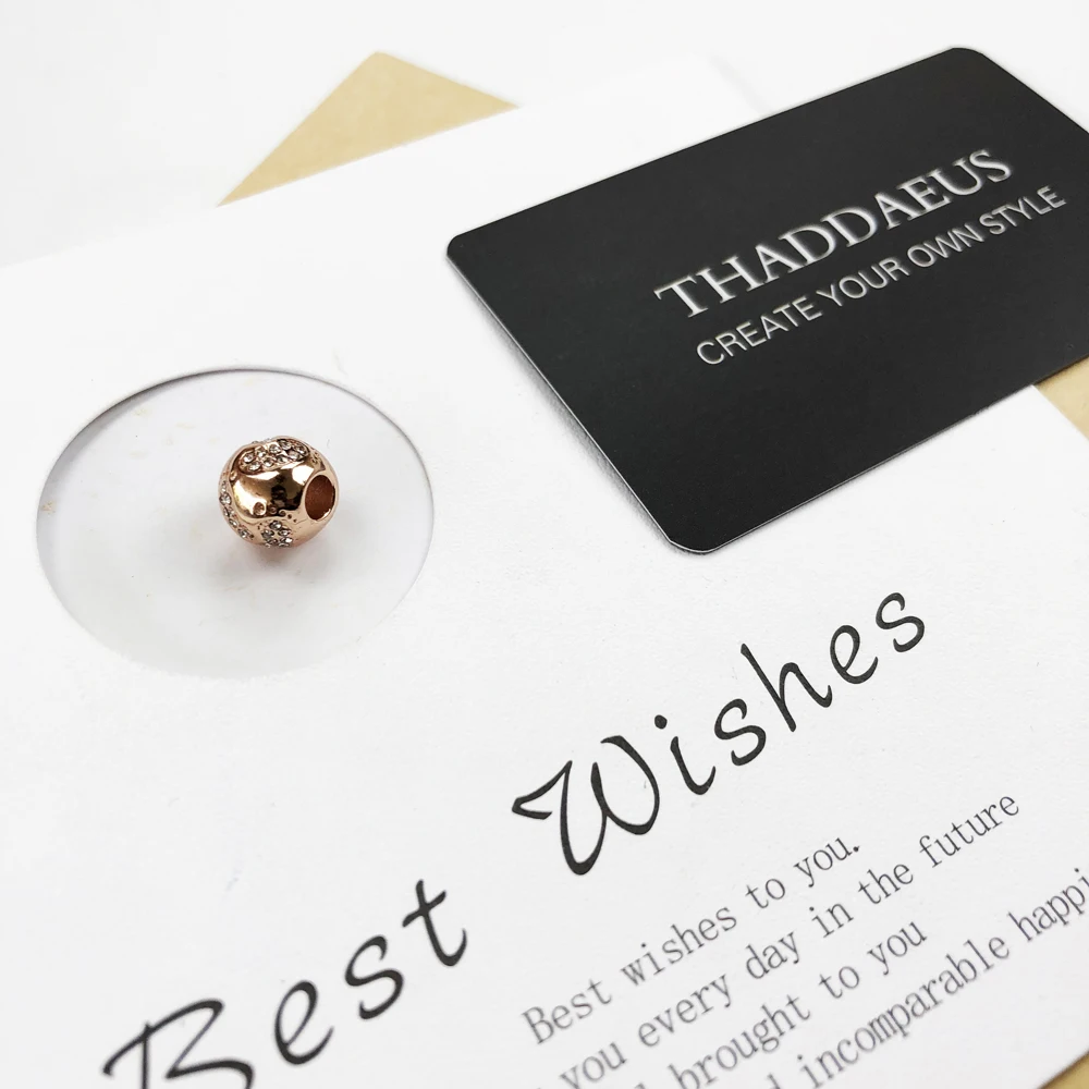 Браслет с розовыми бусинами серебро 925 пробы цвет розового золота Европейский