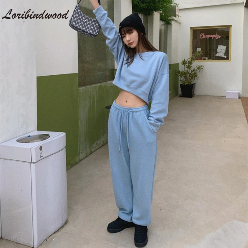 Костюм спортивный женский из двух предметов большого размера Осень-зима 2021 |