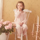 Осенне-зимние детские розовые пижамные комплекты в стиле 