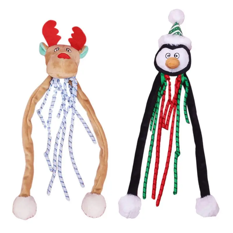 

Плюшевая жевательная игрушка для собак, аксессуары для чистки зубов собаки, кошки, Рождественские лоси, животные, моляр, шлифовальные игруш...