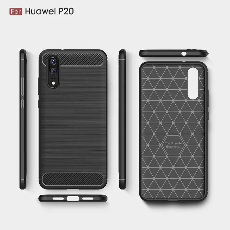 

XNCORN Hot Carbon Fiber Protective Case Phone Case For HUAWEI P10 P20 Pro Mate 9 10 pro Y3 Y5 Y7 Shockproof Phone Cover