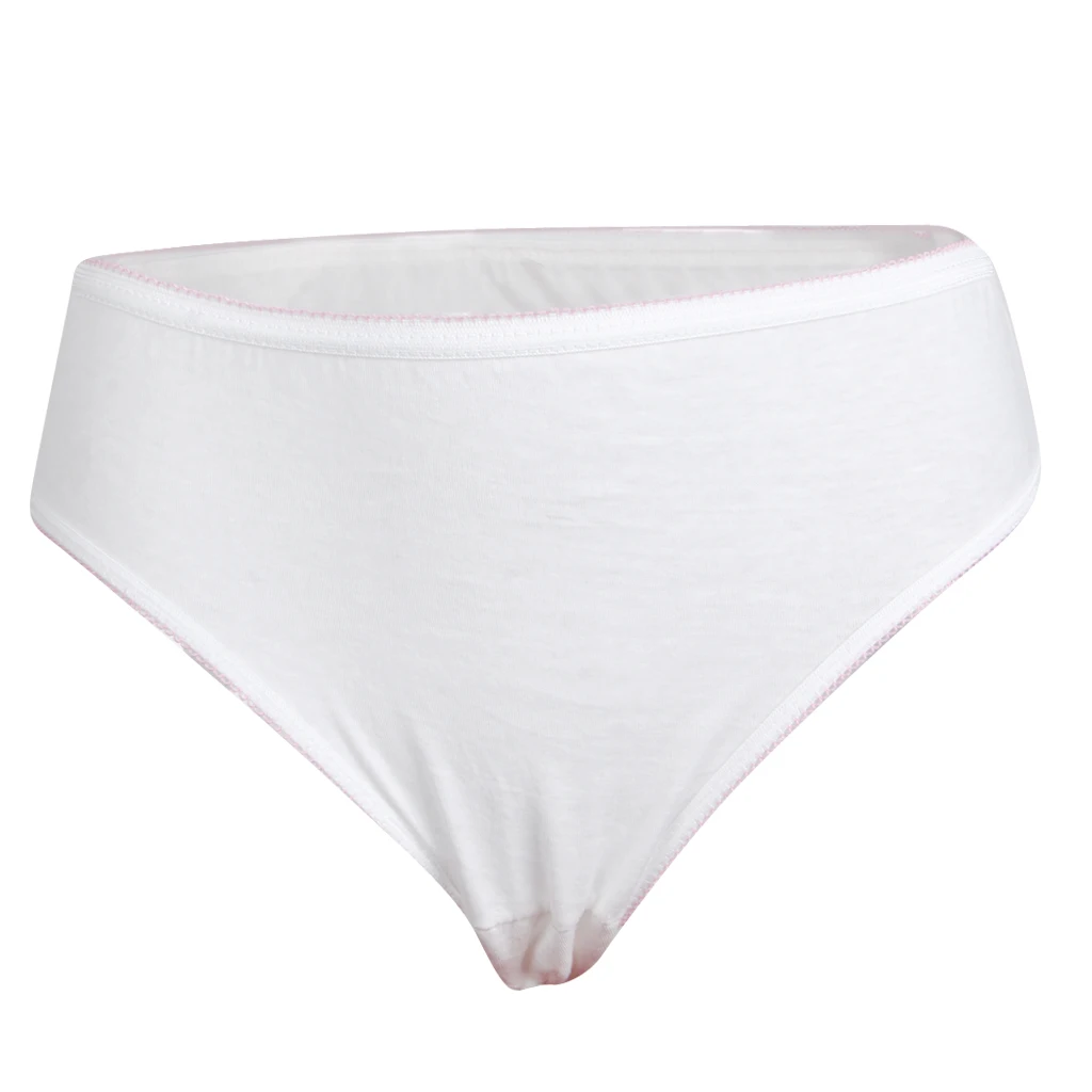 Женские белые хлопковые одноразовые трусики нижнее белье для путешествий