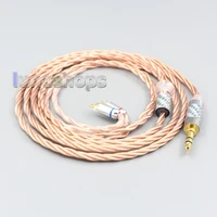 ln007188 silver plated occ shielding coaxial earphone cable for 0 78mm ba custom westone w4r um3x um3rc jh13 high step
