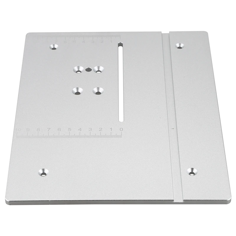 Silver Circular Mini Table Saw Panel Pedal DIY Woodworking Machines Mat with Scale | Инструменты