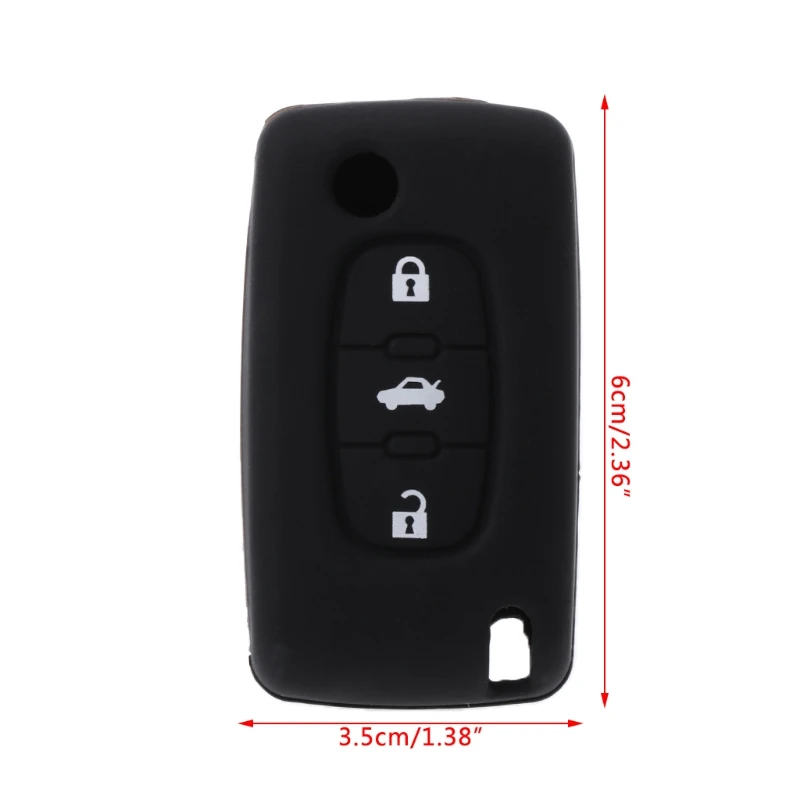 3 кнопки складной чехол ключа дистанционного управления автомобилем для Citroen C2 C3