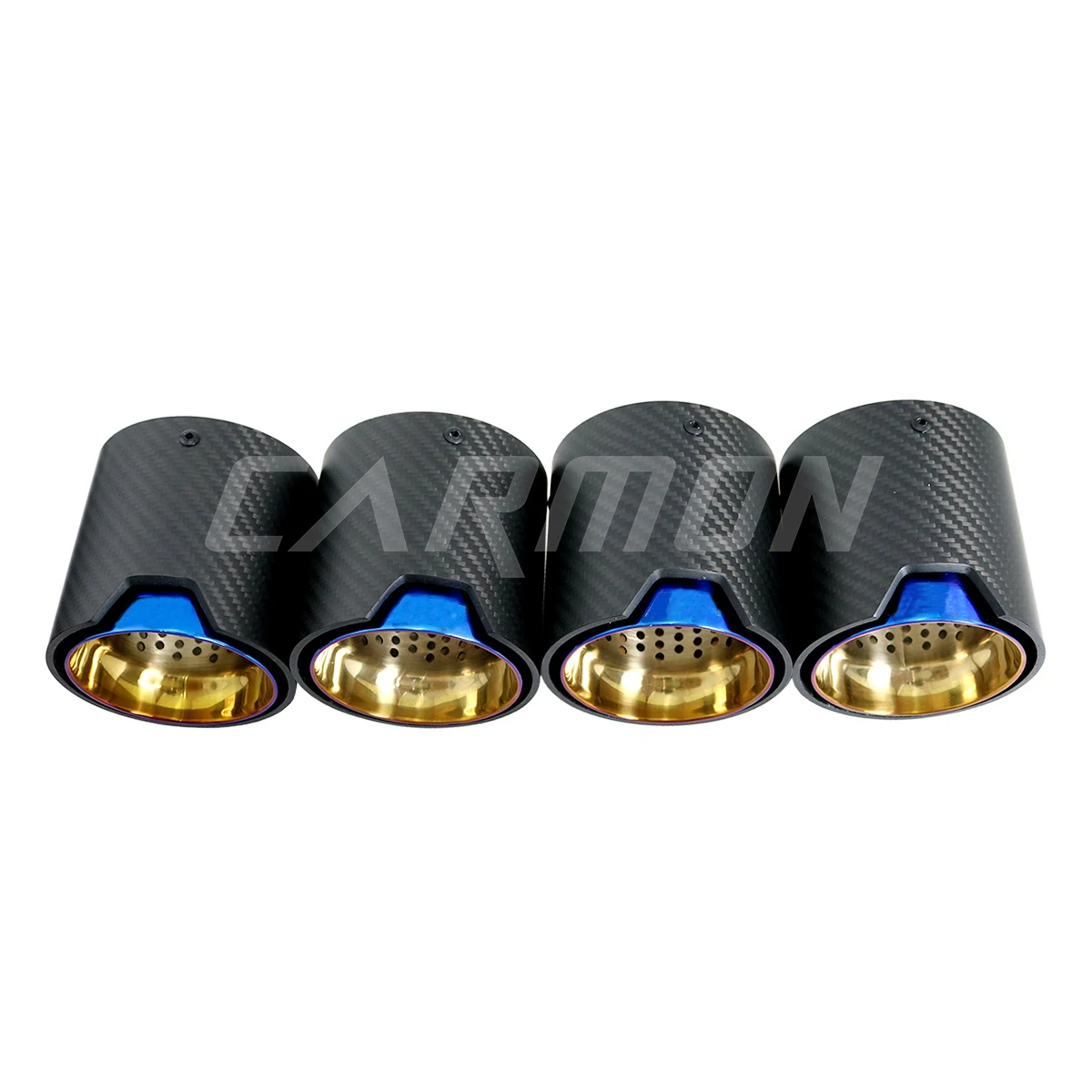 4 шт./компл. M эффективный матовый выхлопной глушитель из углеродного волокна