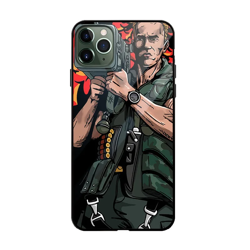 1pcs Arnold Schwarzenegger movie Commando 1985 poster glossy smooth tpu Hard case For iPhone 11 PRO MAX i11 pro coque Cover | Мобильные