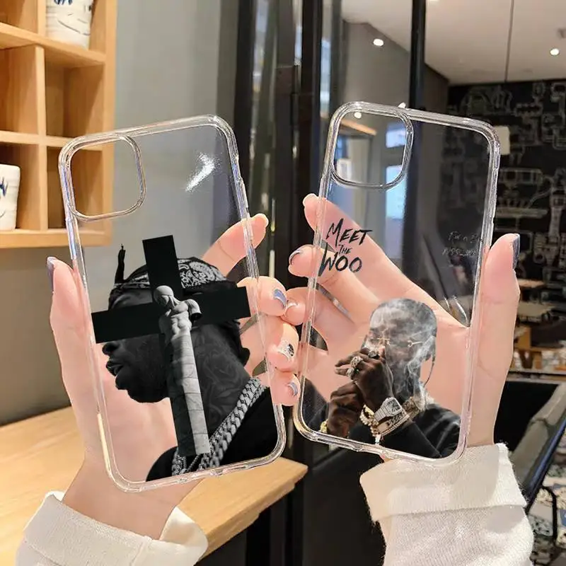 

POP SMOKE famous rapper fashion shell Phone Case For iphone 13 12 11 8 7 plus mini x xs xr pro max Transparent soft