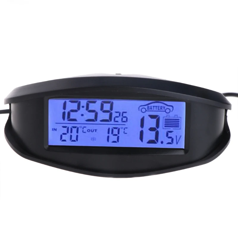 

Цифровой автомобильный наружный термометр Вольтметр будильник с подсветкой EC98