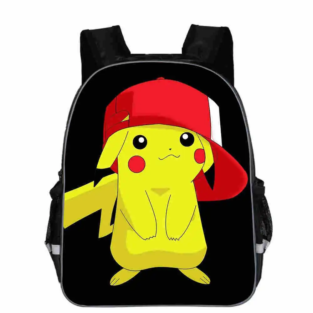 Аниме покемон косплей Рюкзак Студенческая сумка Покемон го Пикачу Холст PU