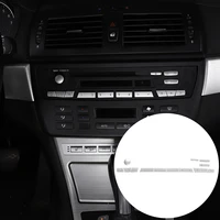 car central control trim for bmw x3 e83 2006 10 stainless steel accessories central control volume button sticker car decoration