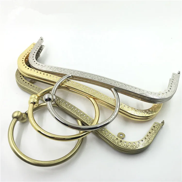 10 Pcs Per Lot 22 Cm Metal Purse Frame Bag Handle With Metal Handle Sewing China Online Shop Diy Accessories New Purse Frames