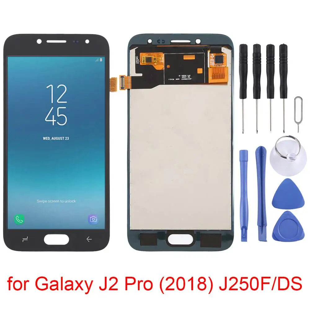 Для samsung Galaxy J2 Pro (2018) J250F/DS дисплей ЖК экран и дигитайзер полная сборка модуля для
