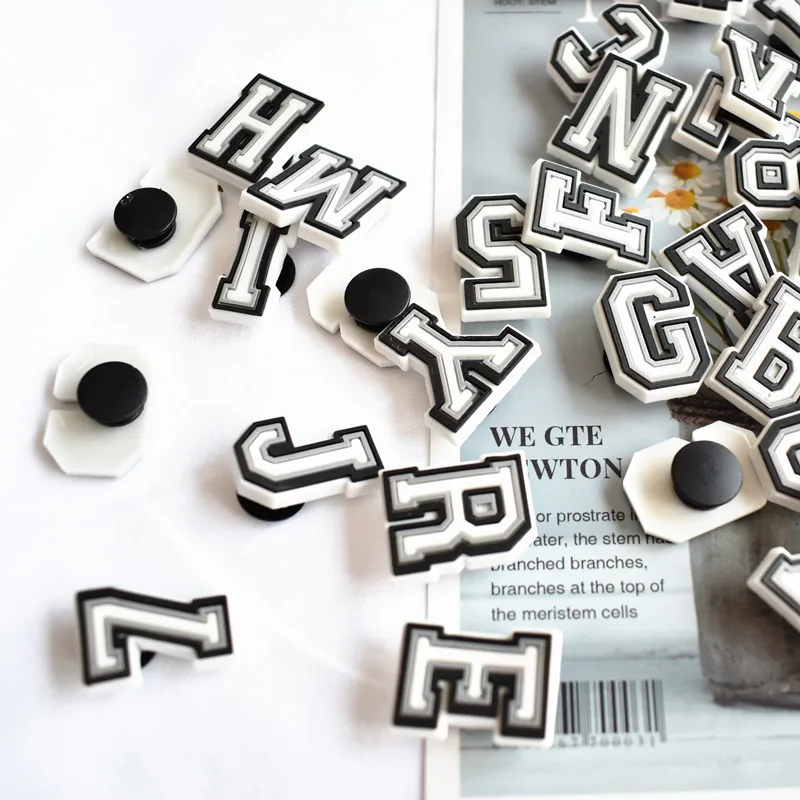 

Original PVC Shoe Buckle Accessories DIY 26 Letters Combination English Alphabet Shoes Decoration Kids Adult Shoes Accessories