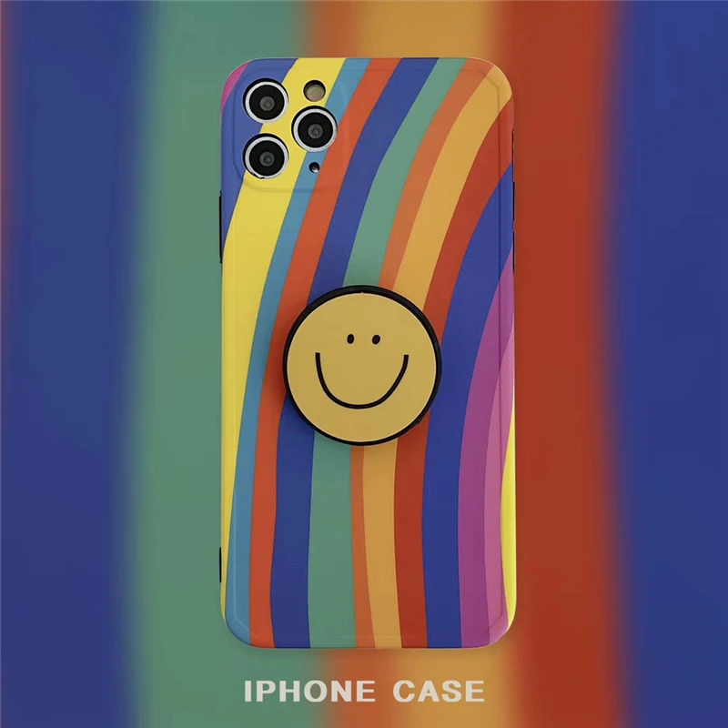 Чехлы для телефонов Iphone SE2 чехол с радужным улыбающимся лицом мягкий телефона