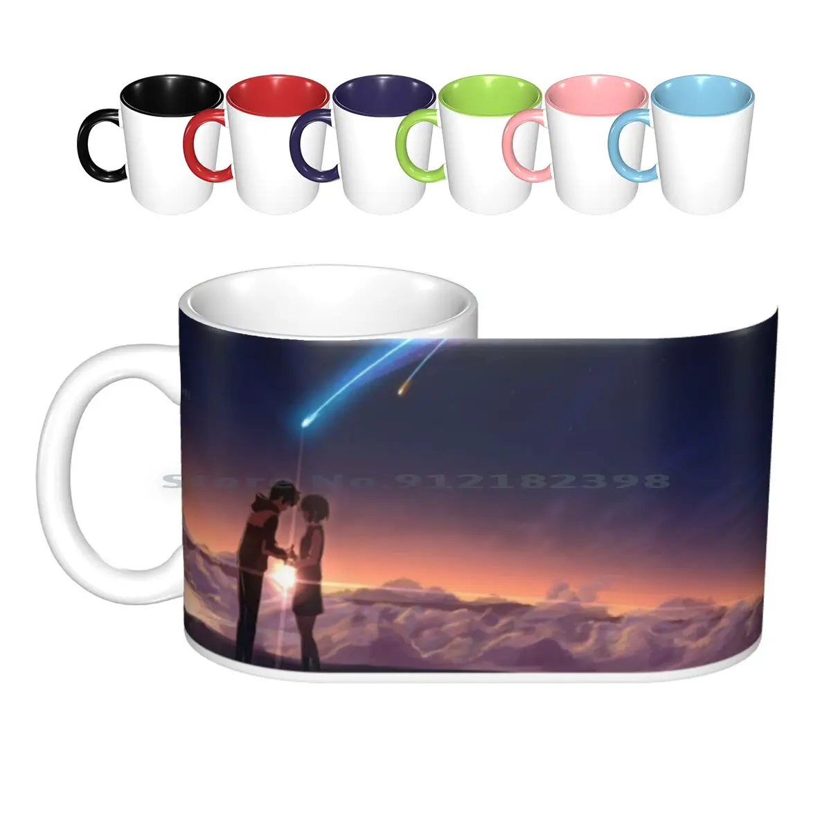 

Kimi No Na Wa / Your Name Ceramic Mugs Coffee Cups Milk Tea Mug Yourname Your Name Kiminonawa Kimi No Na Wa Phone Phone