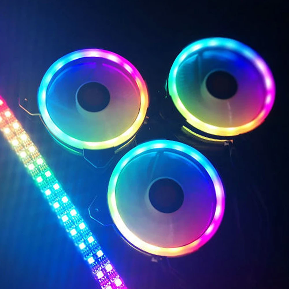 COOLMOON 120 мм компьютерный чехол с вентилятором охлаждения кулер регулируемой RGB