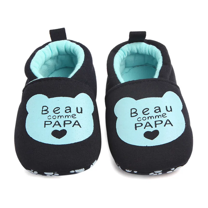 Милая обувь для малышей мягкая на плоской подошве с круглым носком теплая