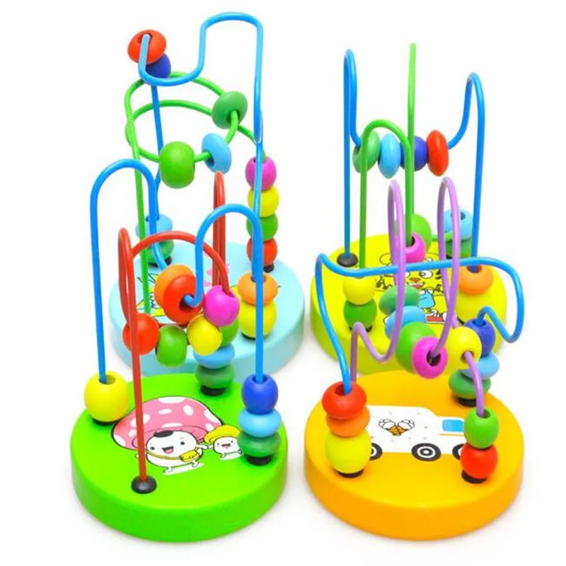 Материалы Монтессори подсчитывающие круги бусины лабиринт с проволокой