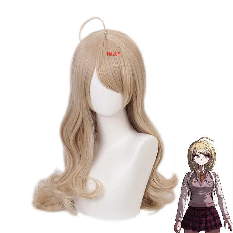 

Anime Danganronpa V3 Kaede Akamatsu Women Long Wig Cosplay Costume Dangan Ronpa Heat Resistant Synthetic Hair Party Wigs