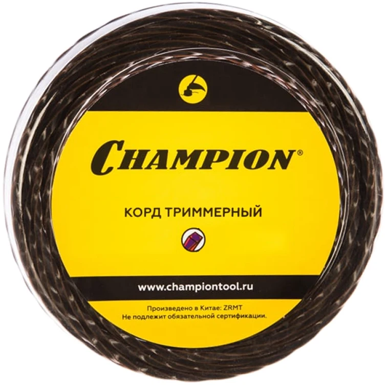 Леска триммерная Champion 3.0мм 56м витой квадрат Magic C7042 | Инструменты