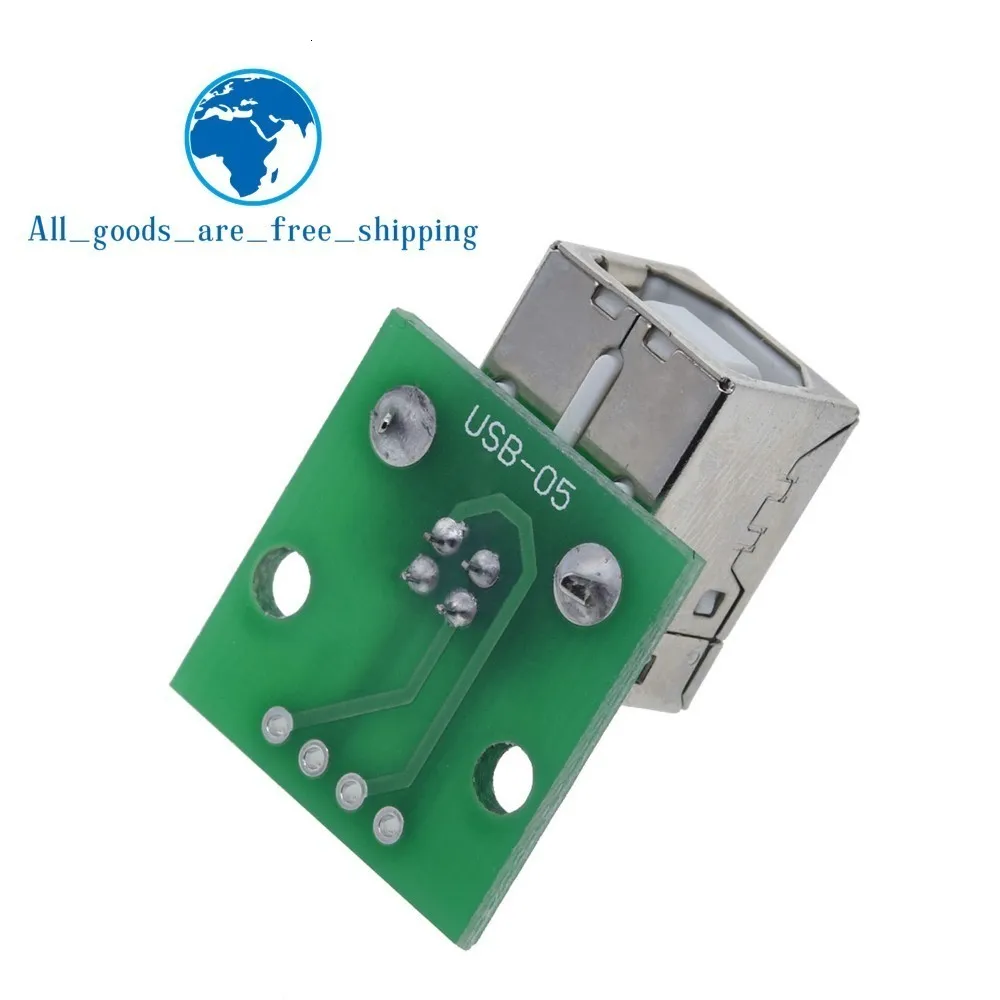 10 шт. USB разъем/MINI MICRO USB для DIP адаптер 2,54 мм 5pin Женский Разъем b Тип USB2.0 Женский PCB конвертер USB-01