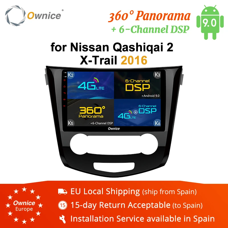 Ownice K2 K3 K5 K6 Восьмиядерный Android 9 0 автомобильный DVD gps плеер для Nissan Qashqai/X Trail 2013 2014 2015