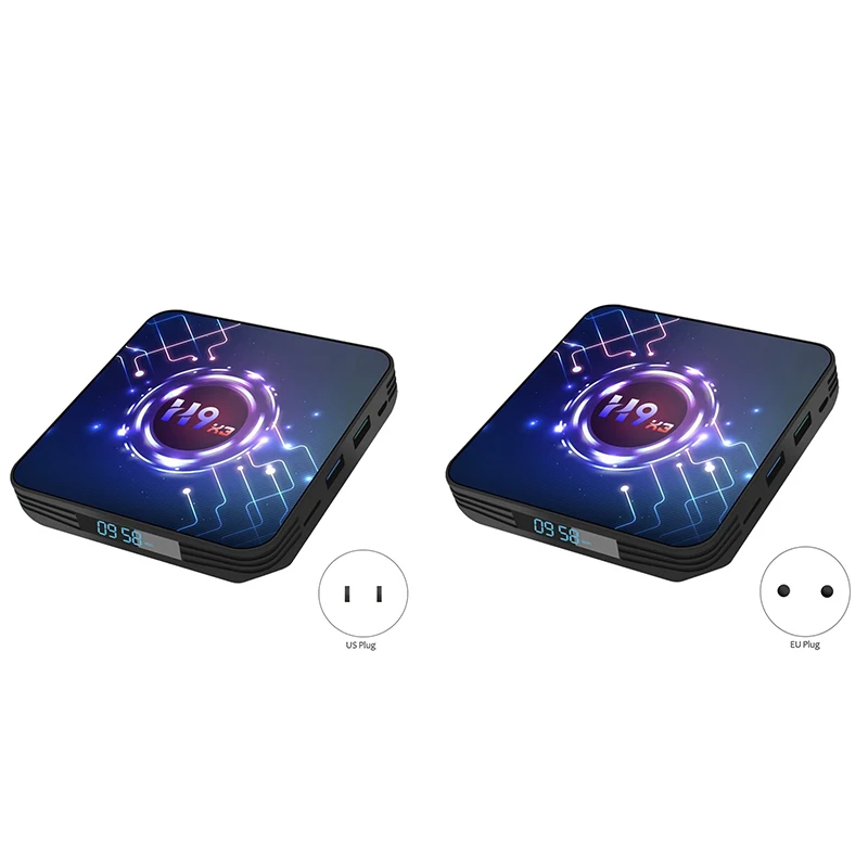 

H9 TV Box Android 9.0 S905X3 64-Bit Quad Core Chipset Cortex A55 4/64G TV Set Top Box