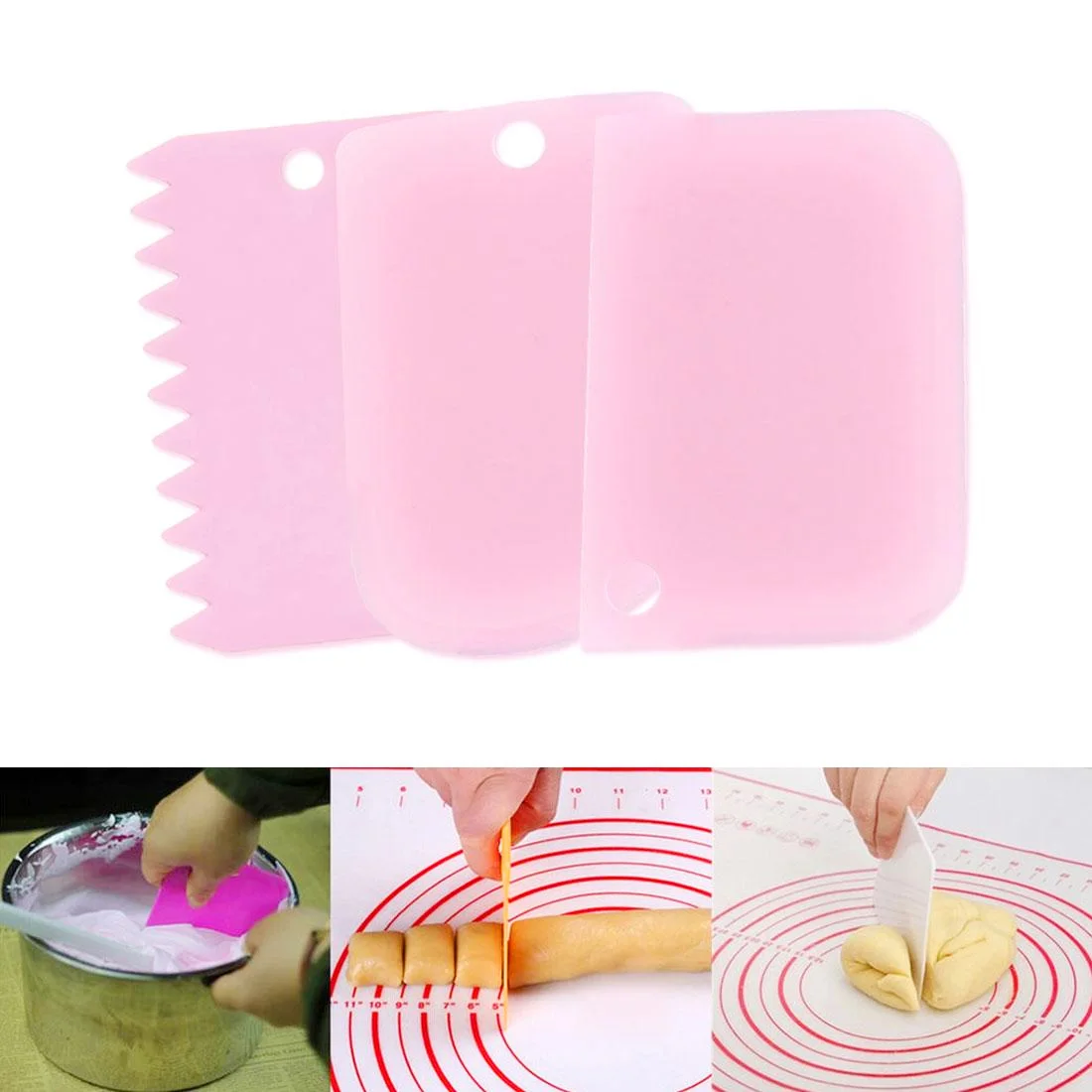 3 шт./компл. скребок для мастики обледенения украшения простой Гладкий