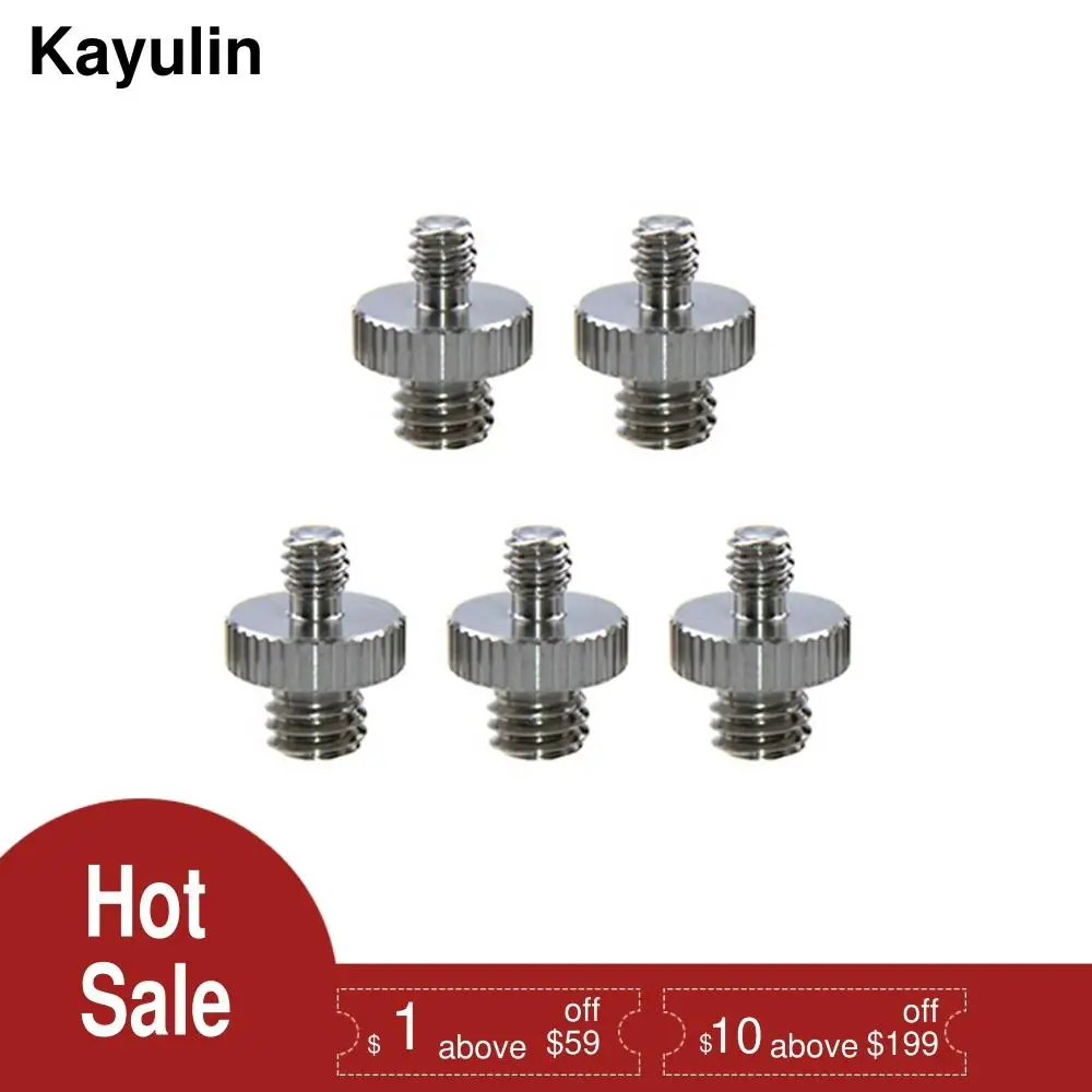 Двухсторонний винтовой адаптер Kayulin с наружной резьбой 1/4 дюйма на наружную