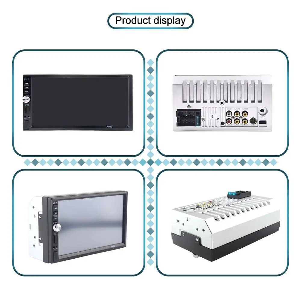 car radio 2 din autoradio 2din central multimidia player touch screen auto audio raer view camera mirror link | Автомобили и