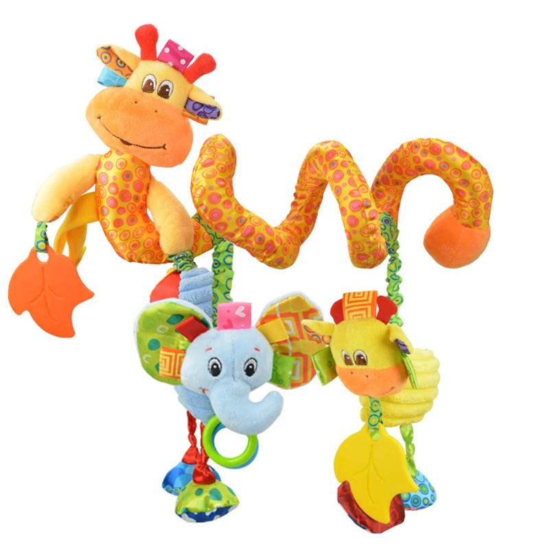

Baby Plush Toys Ruffle Farm lion giraffe elephant Multi-touch Cloth Decorative Colored bed Ruffle Educational Toys Baby Gift
