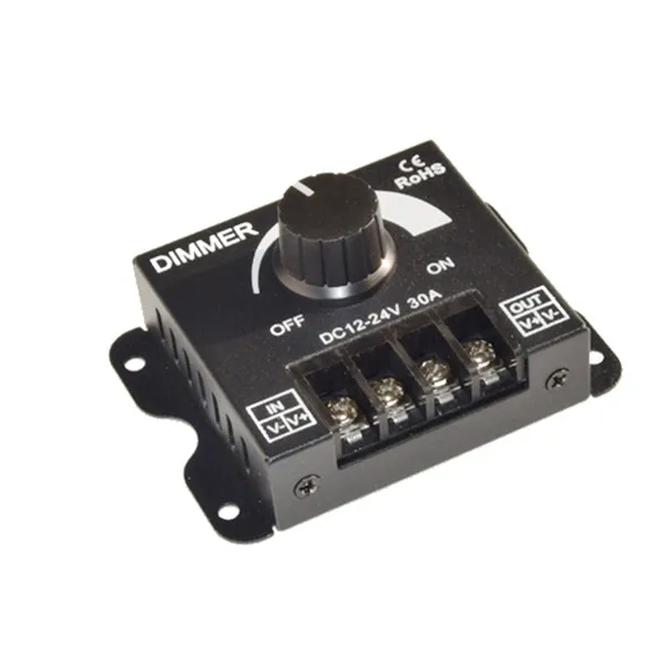 CE ROHS LED диммер постоянного тока 12V 24V 30A Регулируемая яркость лампы полосы 5050 3528 2835