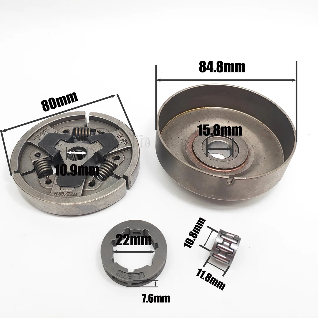 

3/8"-7T Clutch Drum Sprocket Cover Needle Bearing Kit For Stihl MS660 066 064 MS640 MS661 MS 660 640 Chain saw Replace Parts