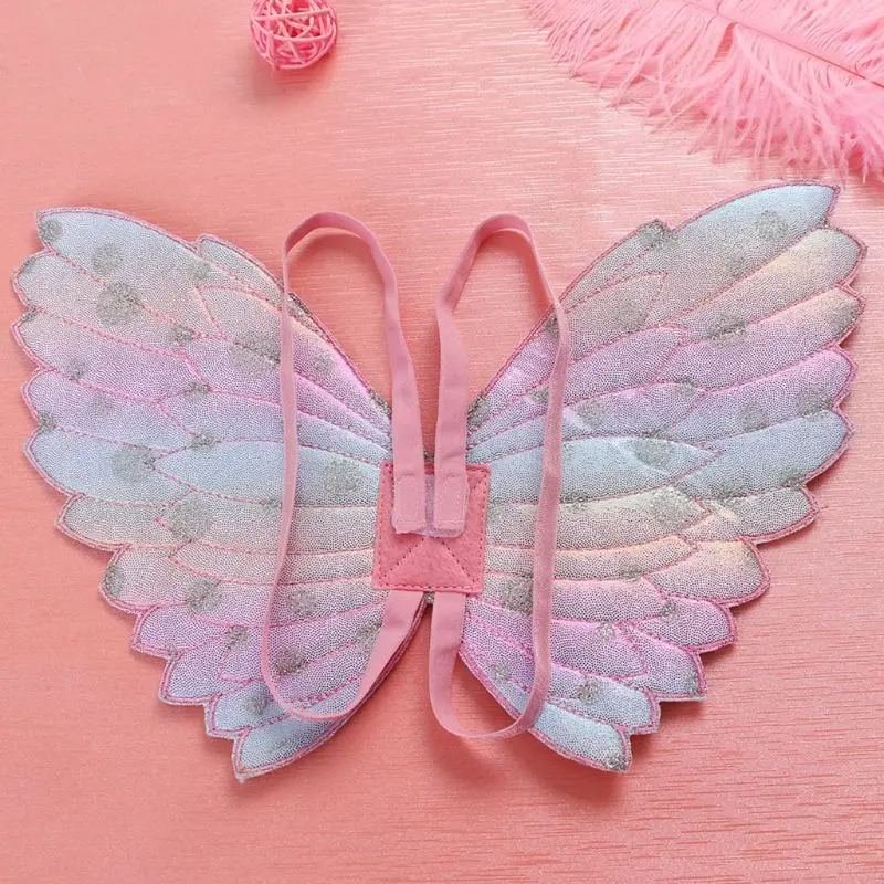 

Cute Children Costumes Performance Props Gradient Color Butterfly Princess Angel Fairy Stick Kids Dress Up Playing Toys