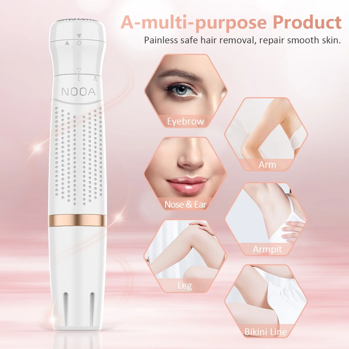 Online Depiladora Facial Eléctrica Para Mujer, Afeitadora De Cejas Para Zonas íntimas, Máquina De Depilación Femenina Para Bikini