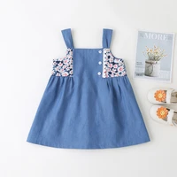 baby girls dress kids clothes 2021 summer floral suspender skirt for little girl babies clothing princess dress children outfits