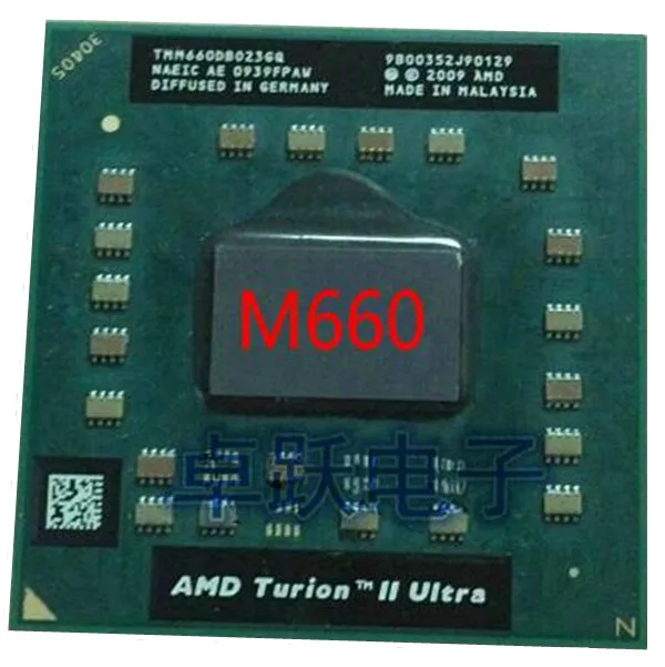 Мобильный процессор AMD Turion II Ультра двухъядерный TMM660 TMM660DB023GQ M660 2 7G 2M latop разъем S1