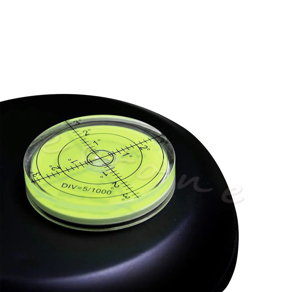 

60 мм * 12 мм PMMA спиртовой пузырьковый градус маркировка поверхностного уровня круглый для измерительного инструмента